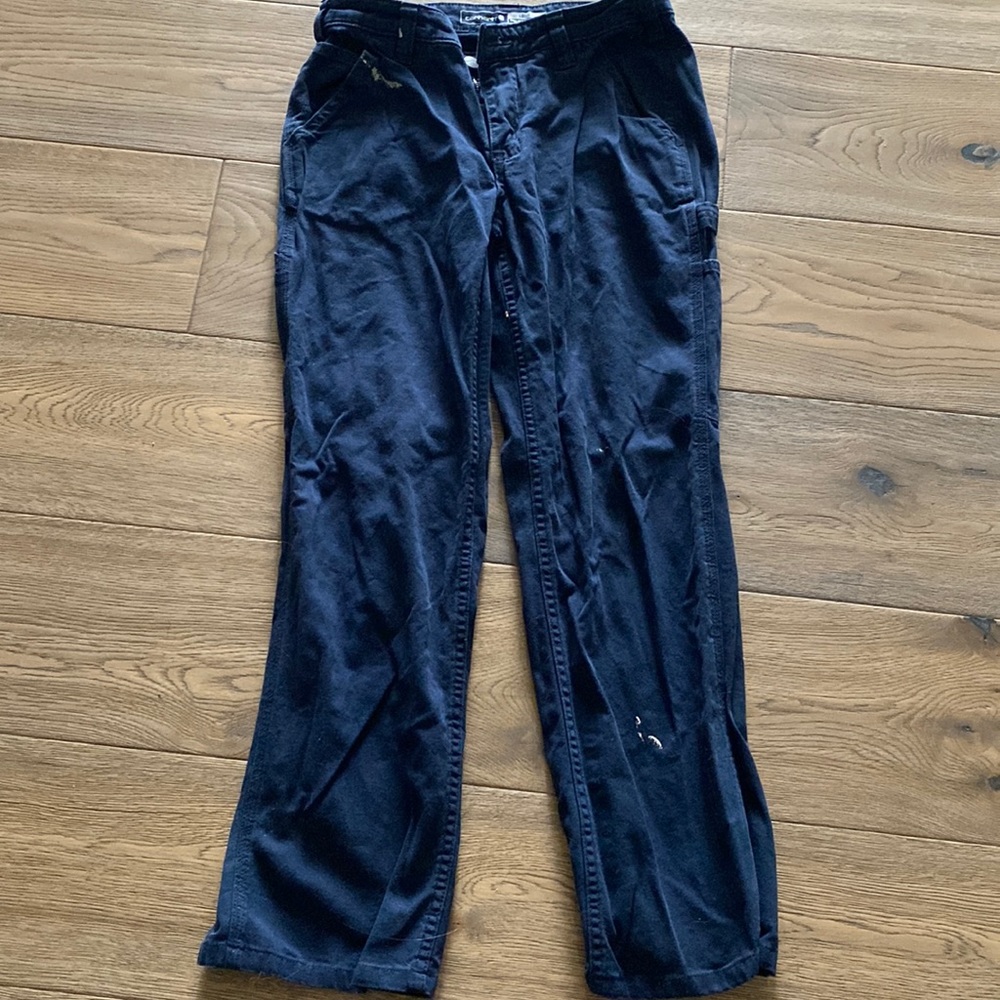 Navy blue Carthartt work pants